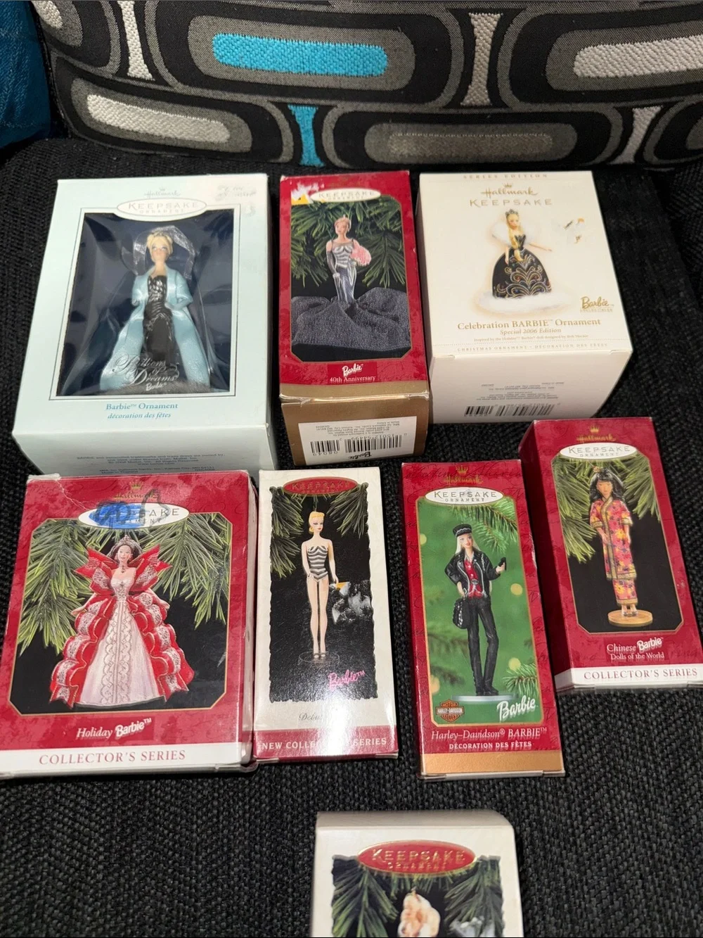 Hallmark Barbie Collector Ornaments Lot Bundle